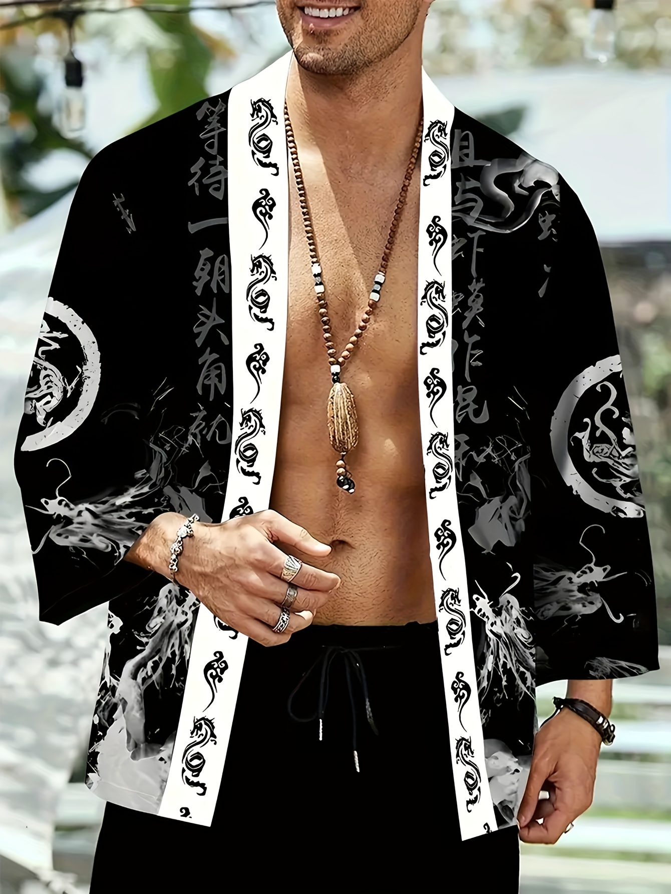 Street Fashion Kimono - The 2026 summer new men's kimono