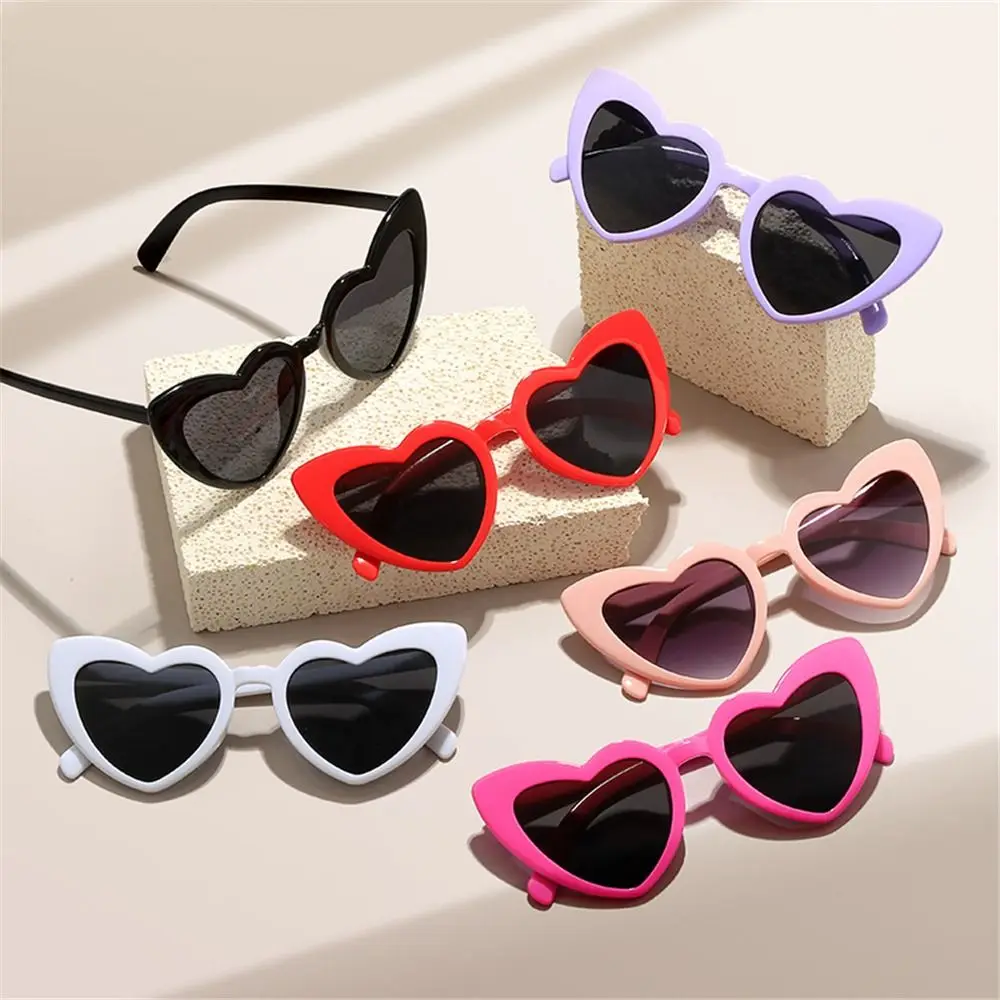 Street Fashion Shoot - Heart Shaped Sunglasses Vintage Trendy Street