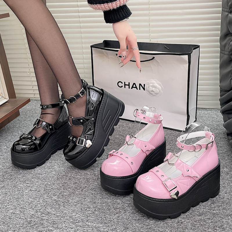 Street Fashion Goth - Women Lolita Shoes New Goth Platform