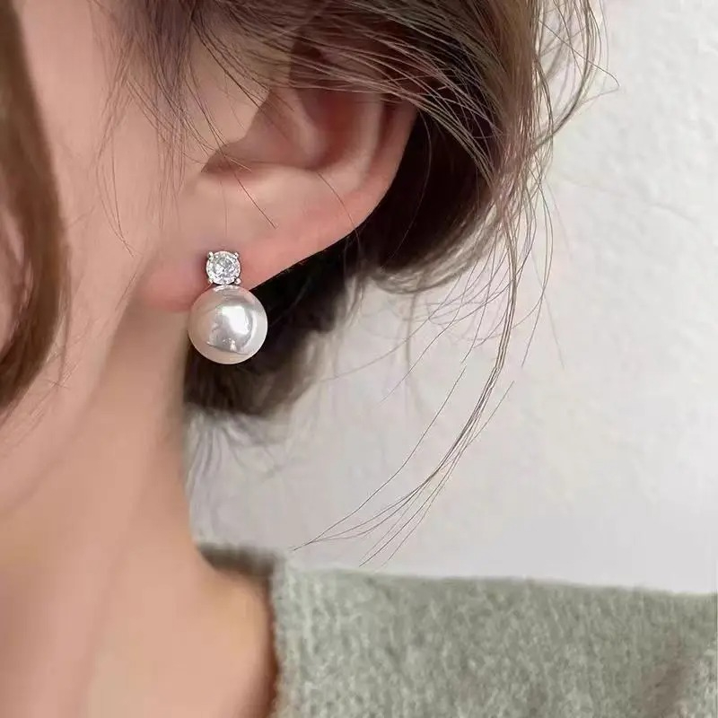 Fashion Pearl Stud Earrings Hi - Street Fashion Earrings reseña y precio