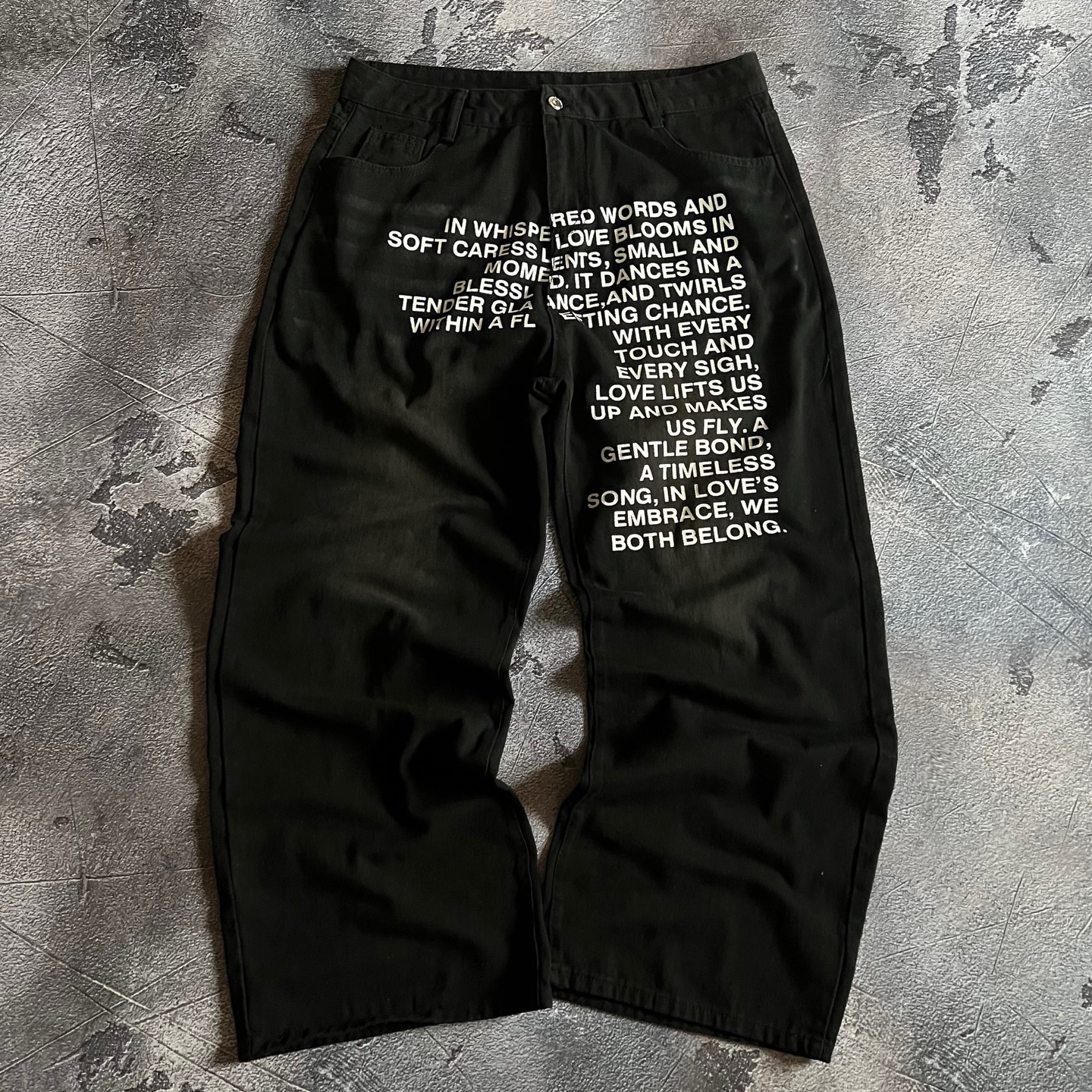 American Pattern Letter Jeans  - Street Fashion Casual reseña y precio