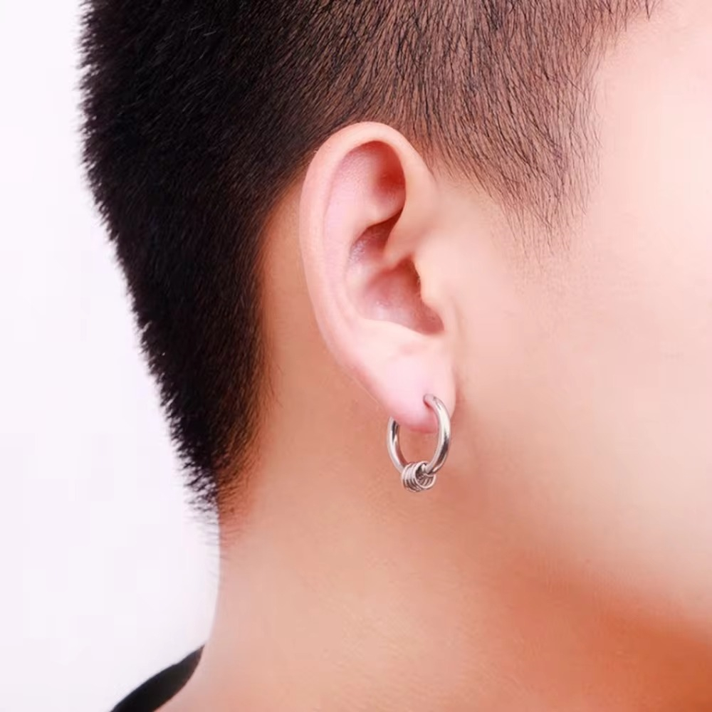 New Simple Men and Women Fashi - Street Fashion Earrings reseña y precio