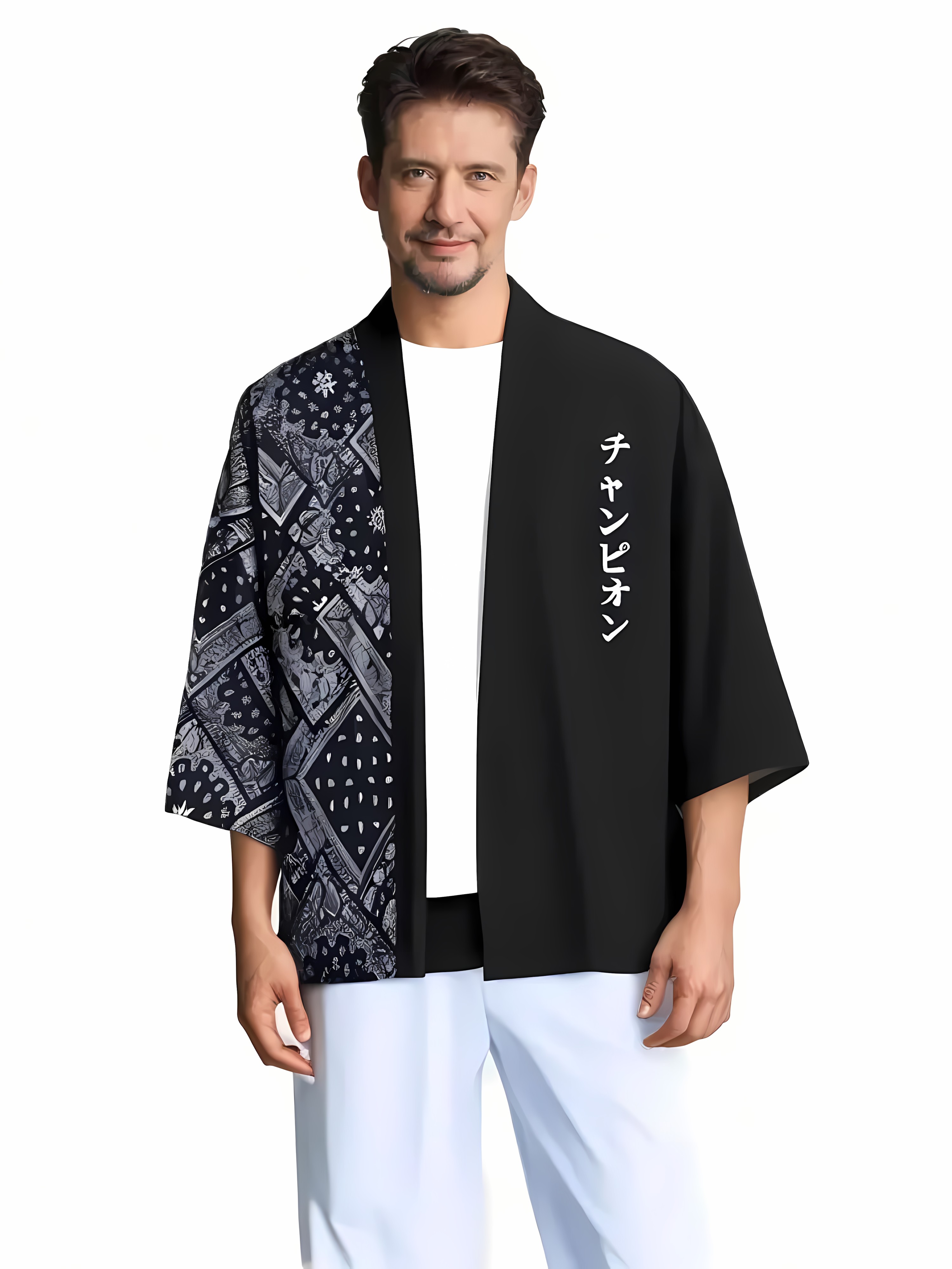 2026 Summer New Men's Kimono w - Street Fashion Kimono reseña y precio