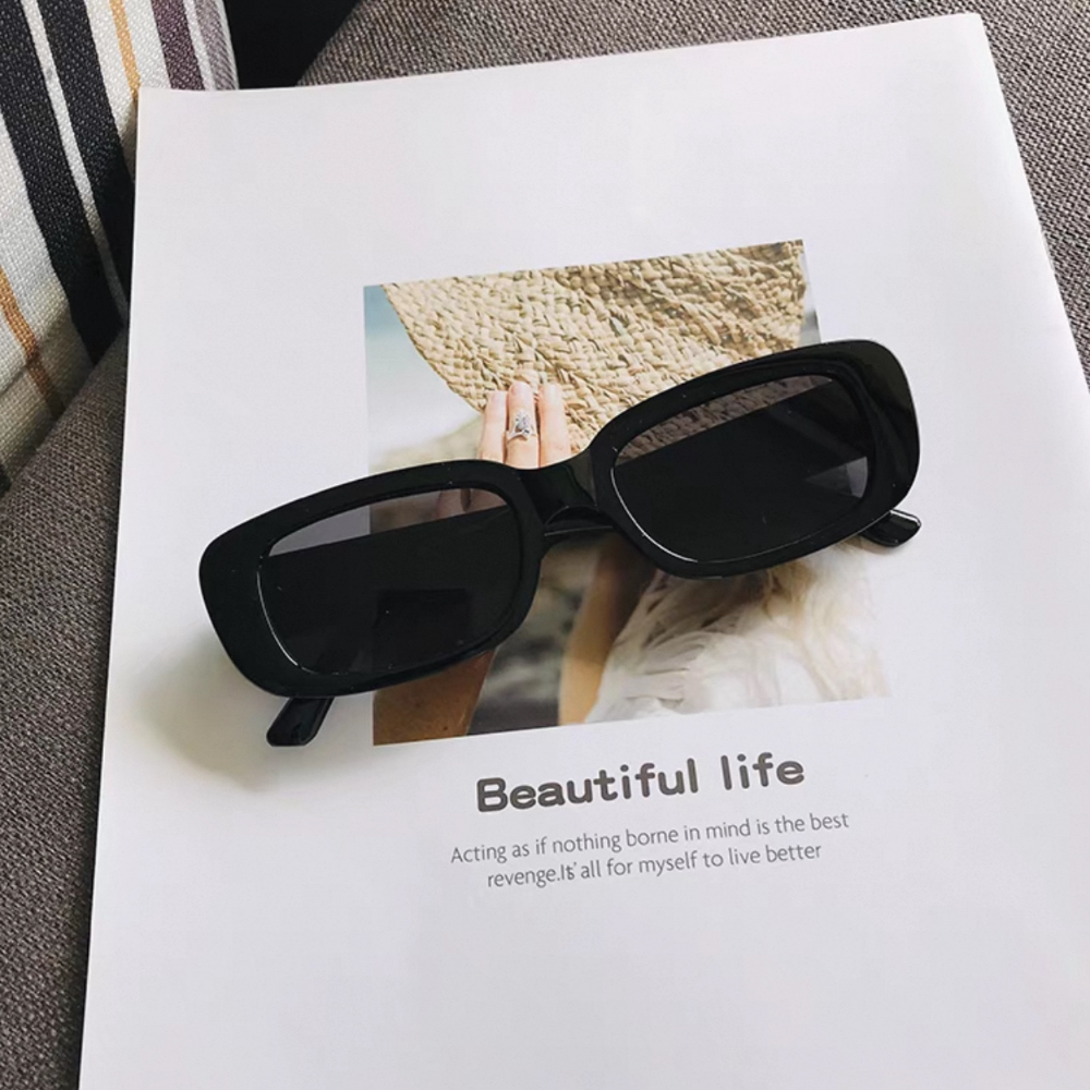 Fashion Small Square Frame Bla - Street Fashion Shoot reseña y precio