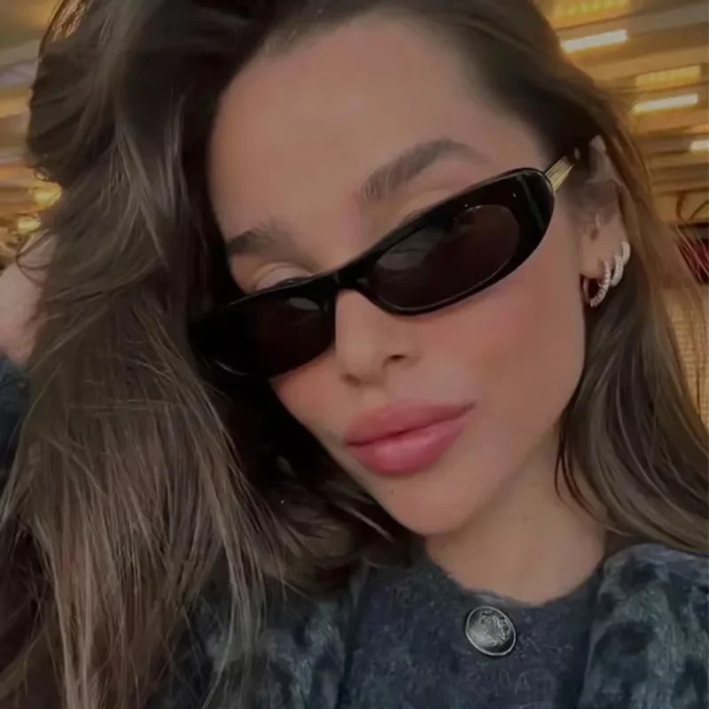 New Retro Oval Frame Sunglasse - Street Fashion Shoot reseña y precio