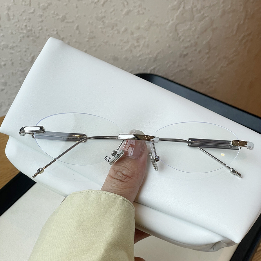 Plain Frameless Oval Flat Glas - Street Fashion Shoot reseña y precio