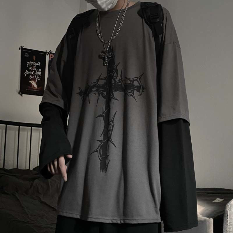 Grunge Clothes Women Long Slee - Street Fashion Goth reseña y precio