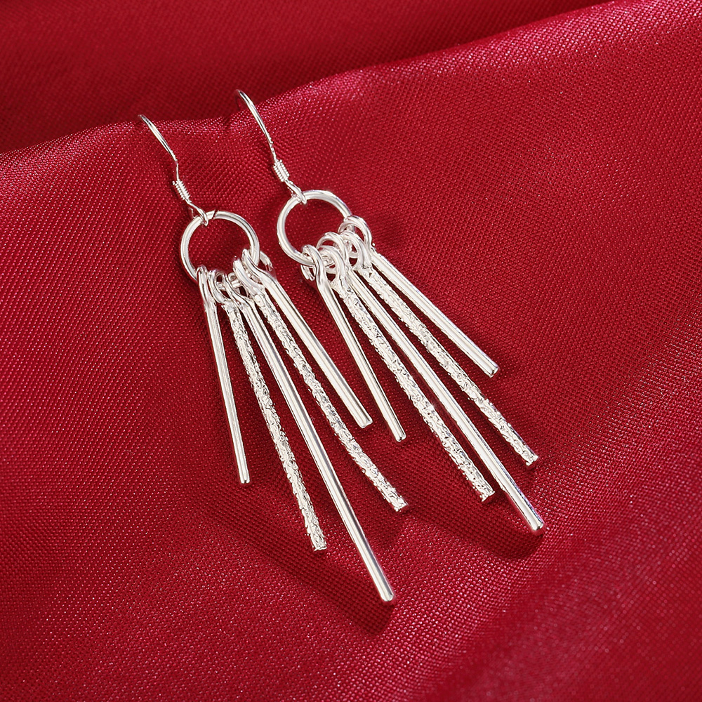 Hot sale 925 Sterling Silver S - Street Fashion Earrings reseña y precio