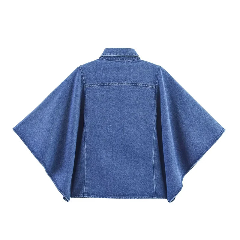 Vintage Denim Shirt for Women  - Street Fashion Kimono reseña y precio