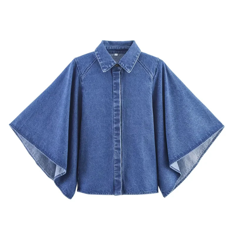 Vintage Denim Shirt for Women  - Street Fashion Kimono reseña y precio
