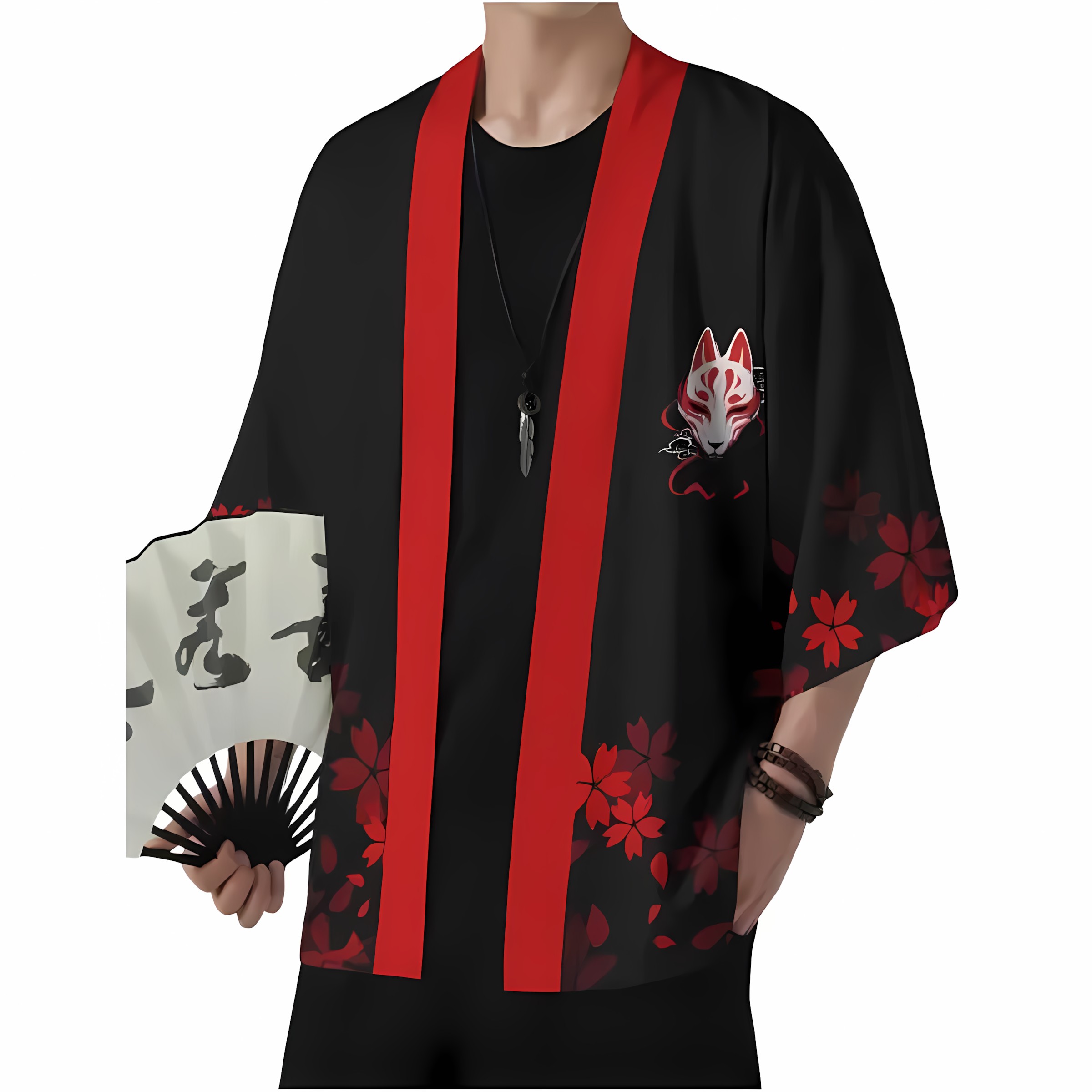 2026 Summer New Style Men's Ki - Street Fashion Kimono reseña y precio