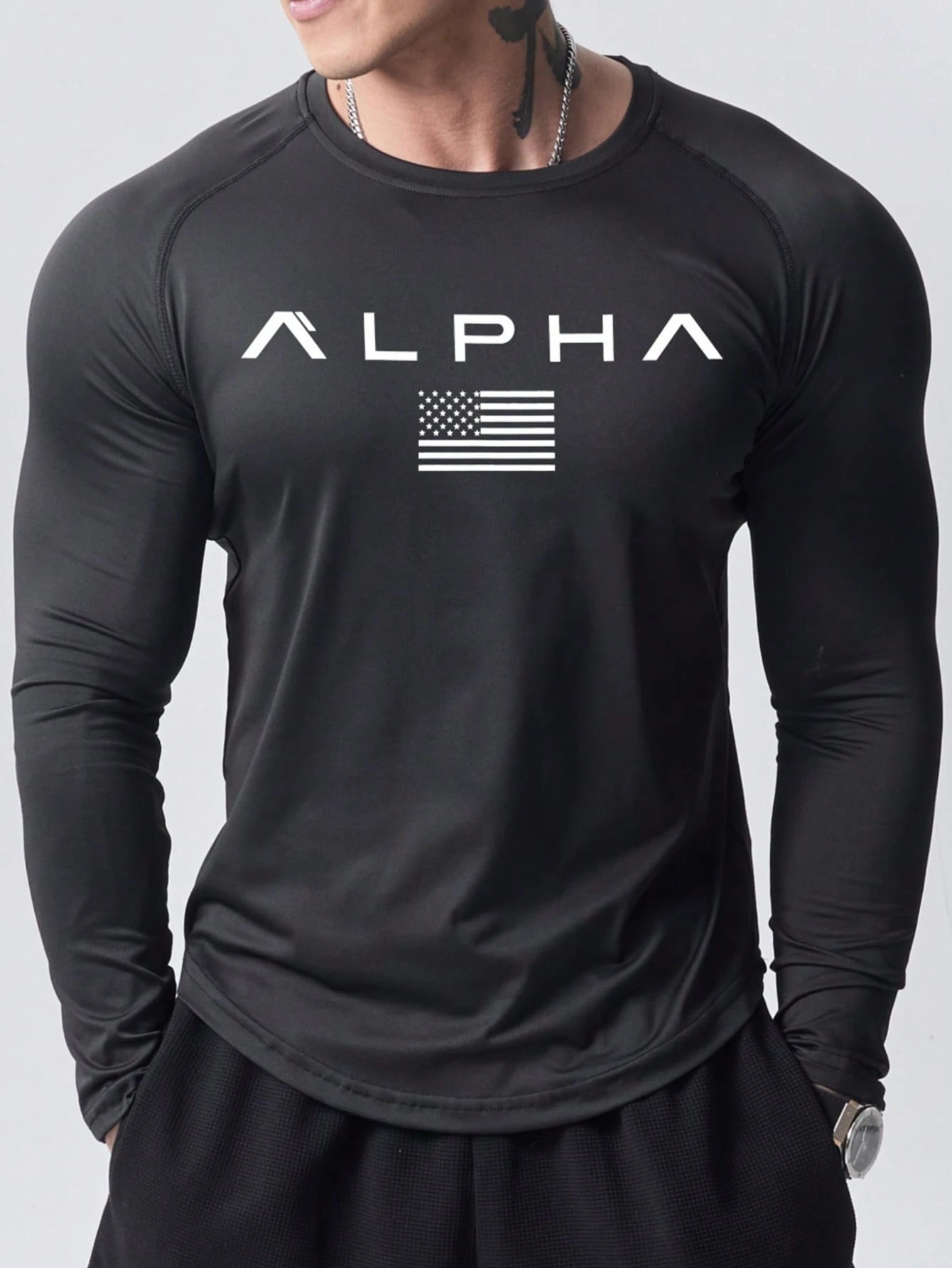 New men's long-sleeved T-shirt - Street Fashion Casual reseña y precio