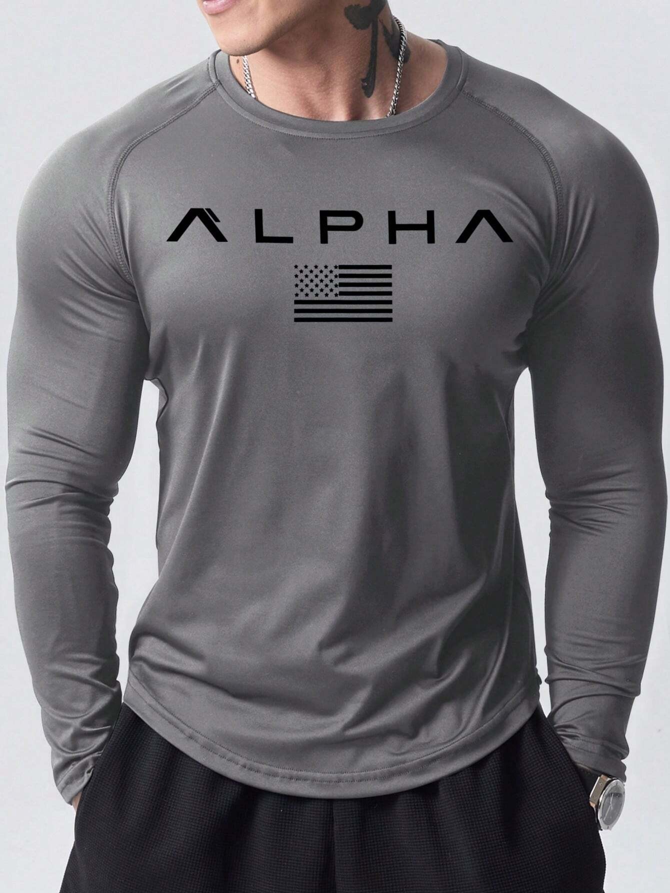 New men's long-sleeved T-shirt - Street Fashion Casual reseña y precio