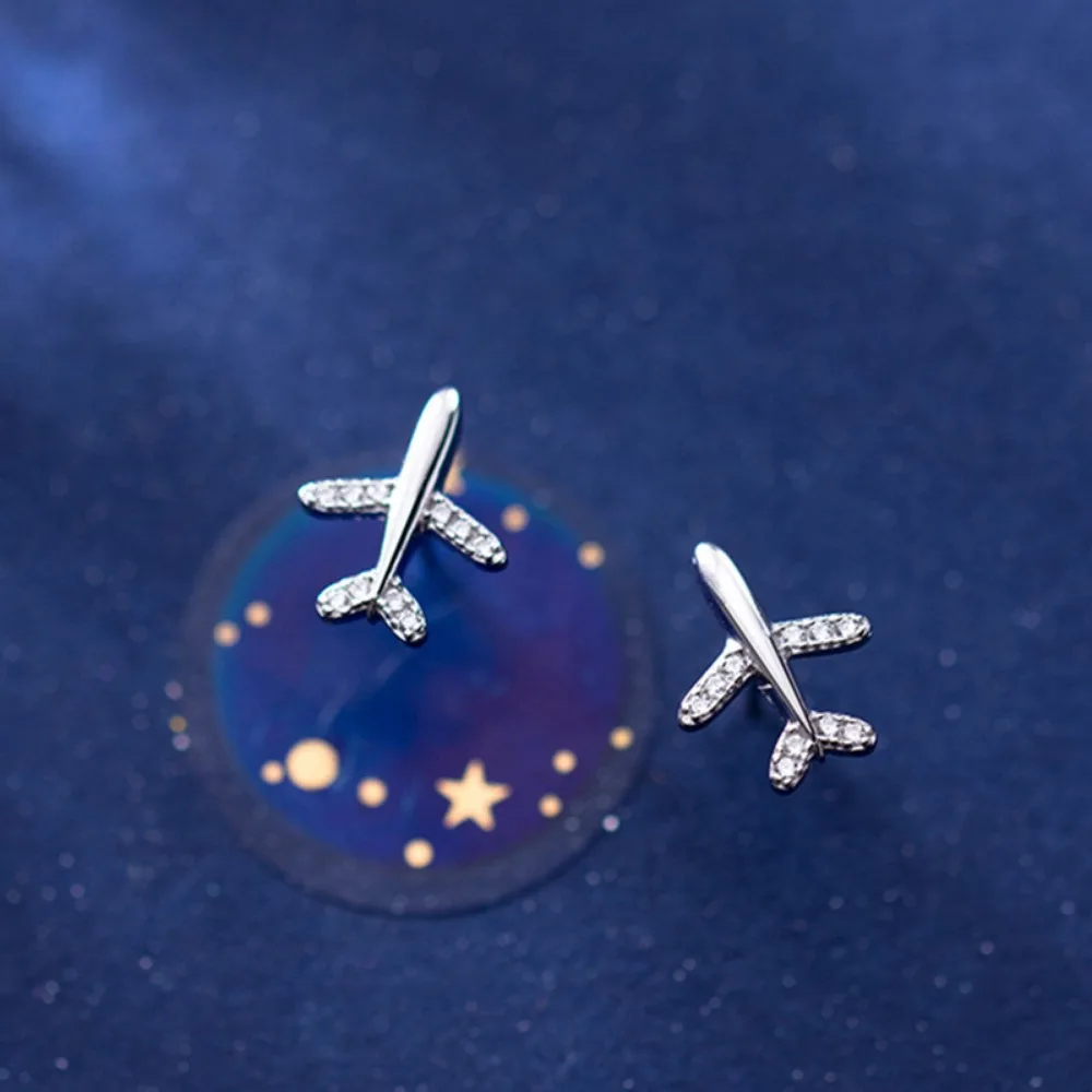 Simple Delicate Small Plane Ai - Street Fashion Earrings reseña y precio