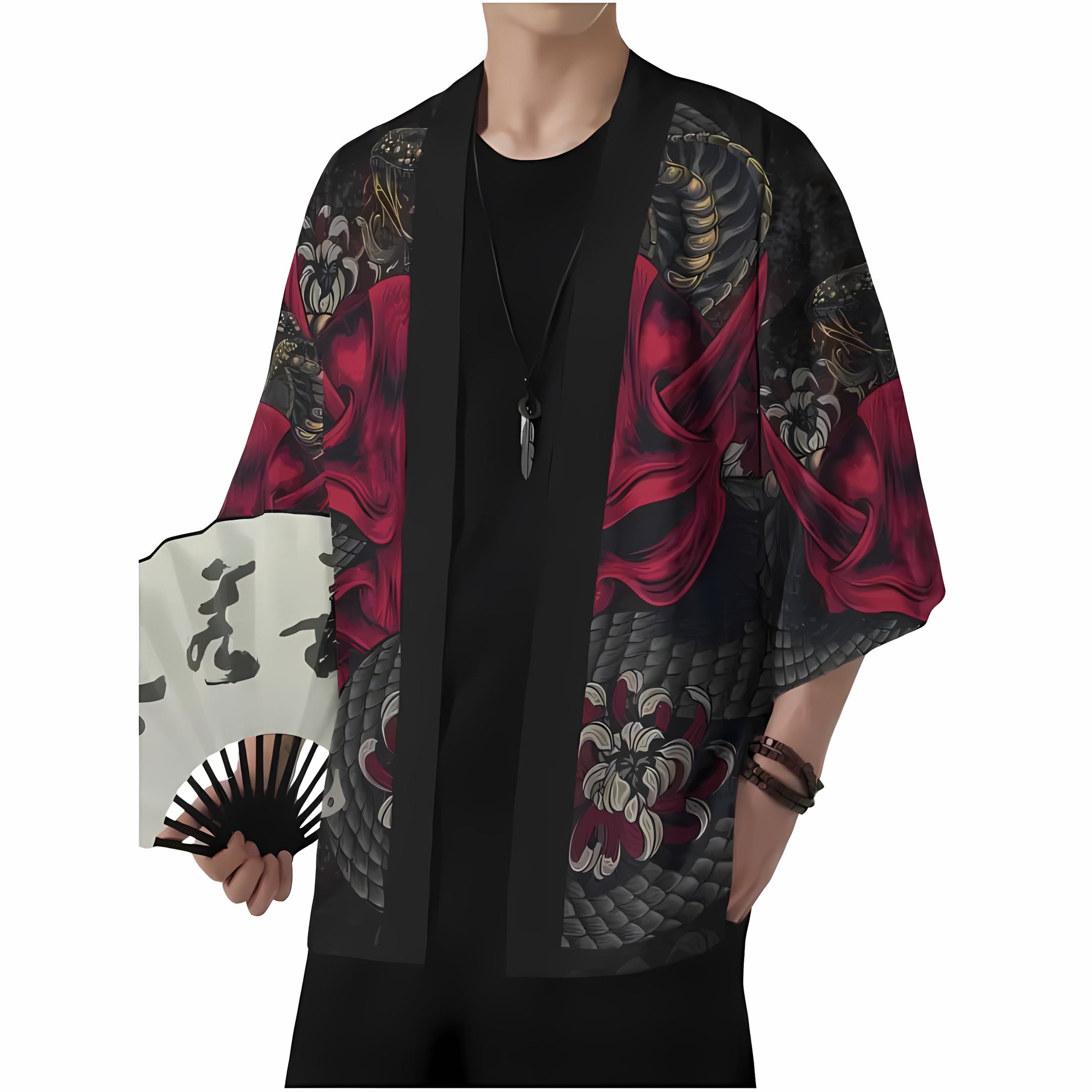 2026 Summer New Men's Kimono w - Street Fashion Kimono reseña y precio