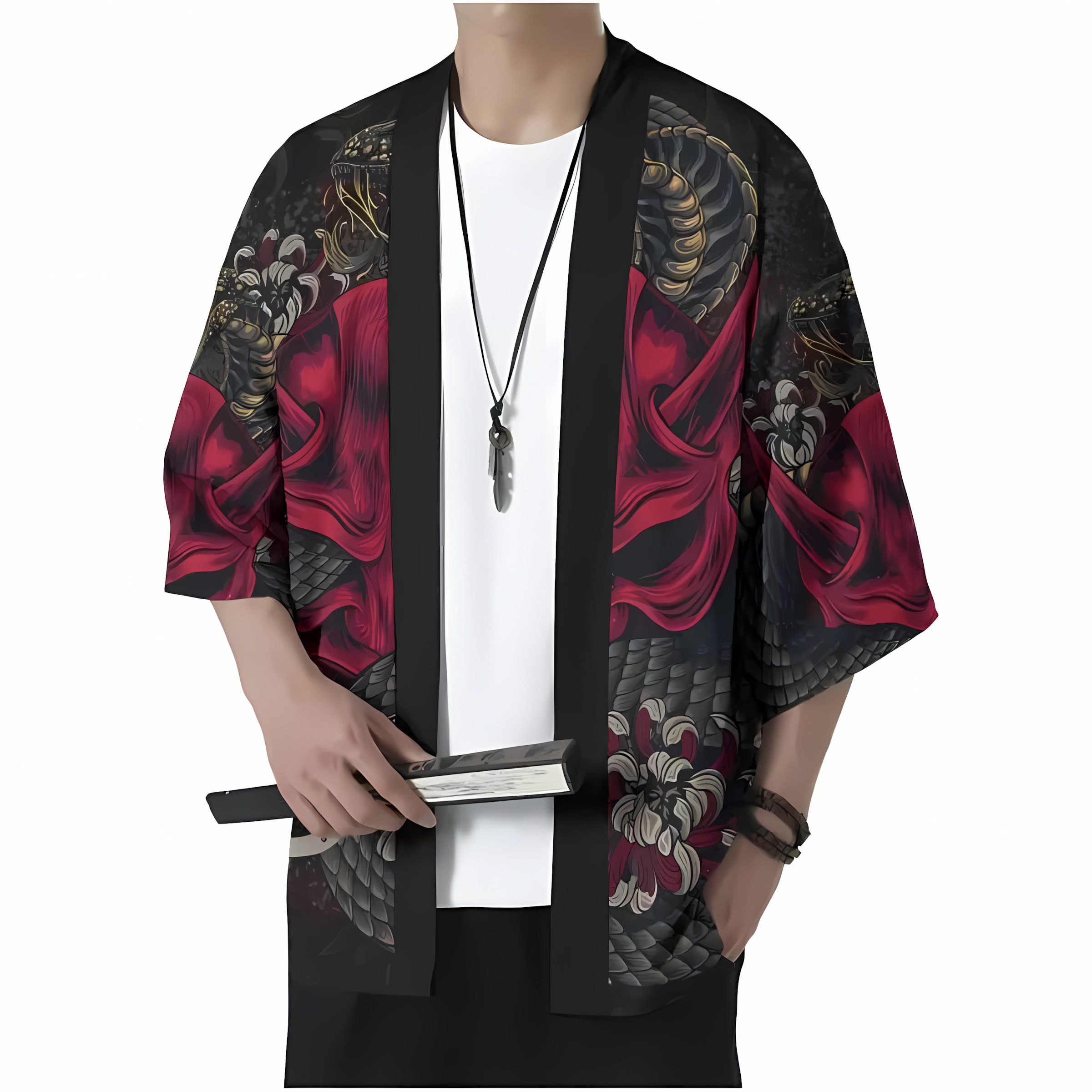 2026 Summer New Men's Kimono w - Street Fashion Kimono reseña y precio