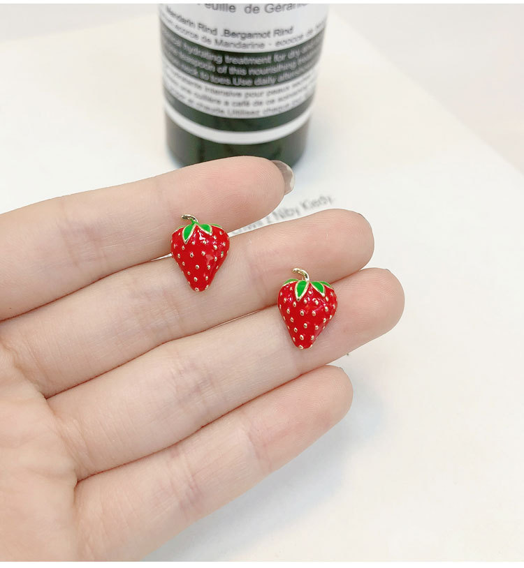 Acrylic Strawberry Earrings Fa - Street Fashion Shoot reseña y precio