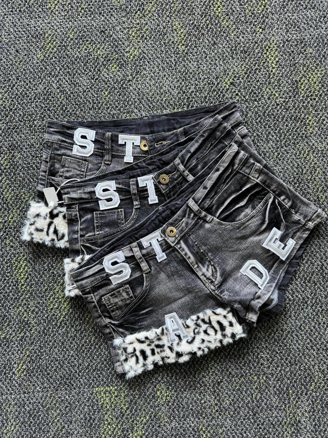 Y2k Embroidered Patch Denim Sh - Street Fashion Clothing reseña y precio