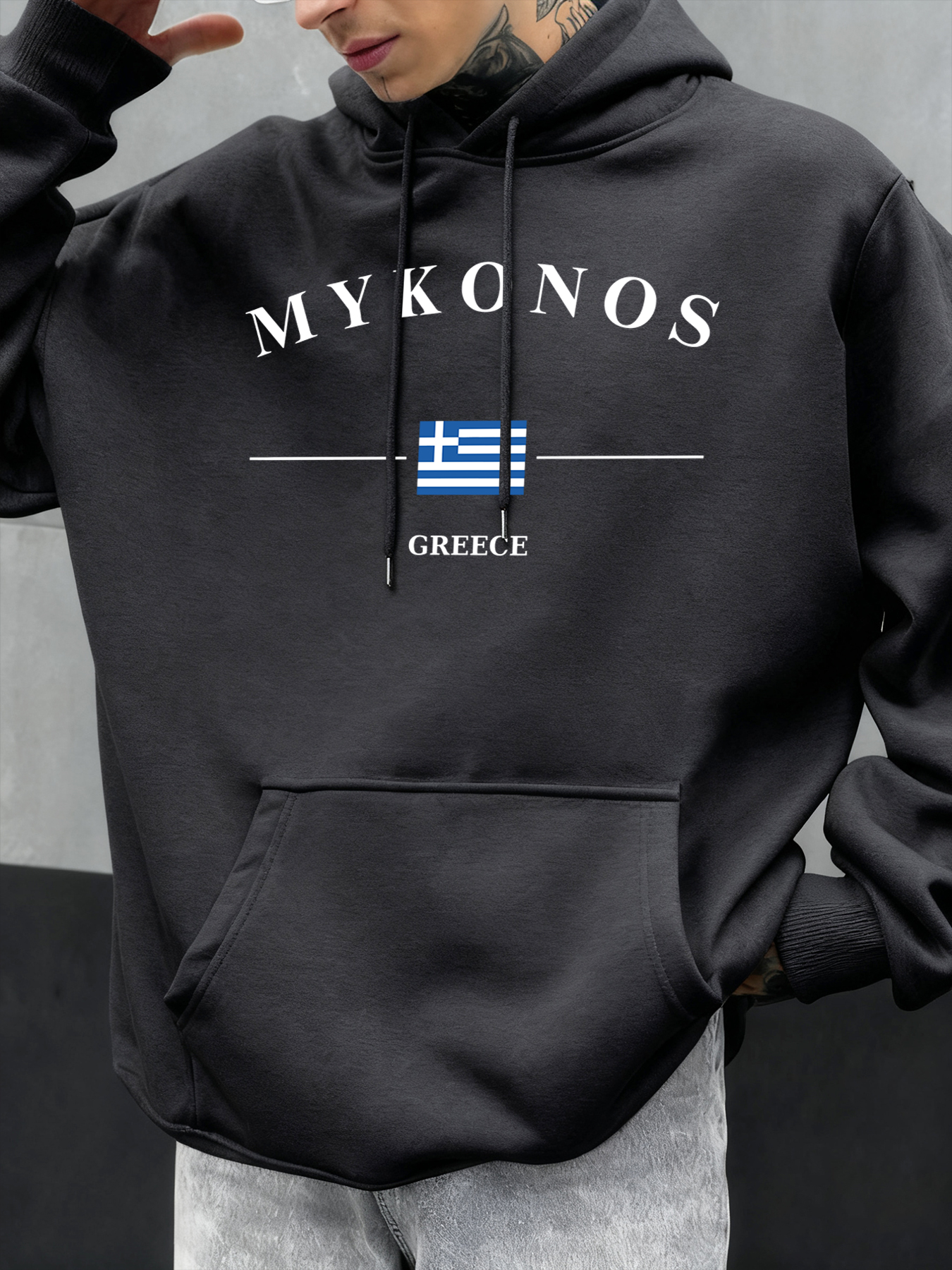 Mykonos Greece Letter And Flag - Street Fashion Greece reseña y precio