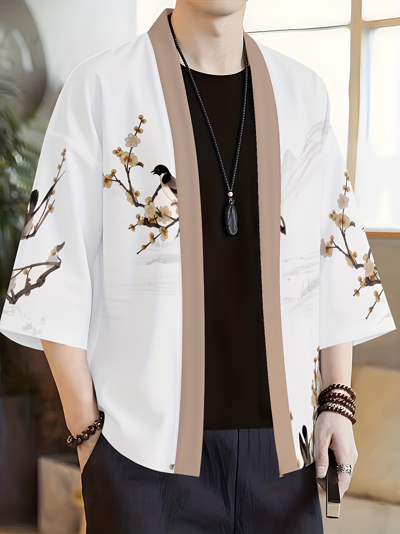 2026 Summer New Men's Kimono 3 - Street Fashion Kimono reseña y precio