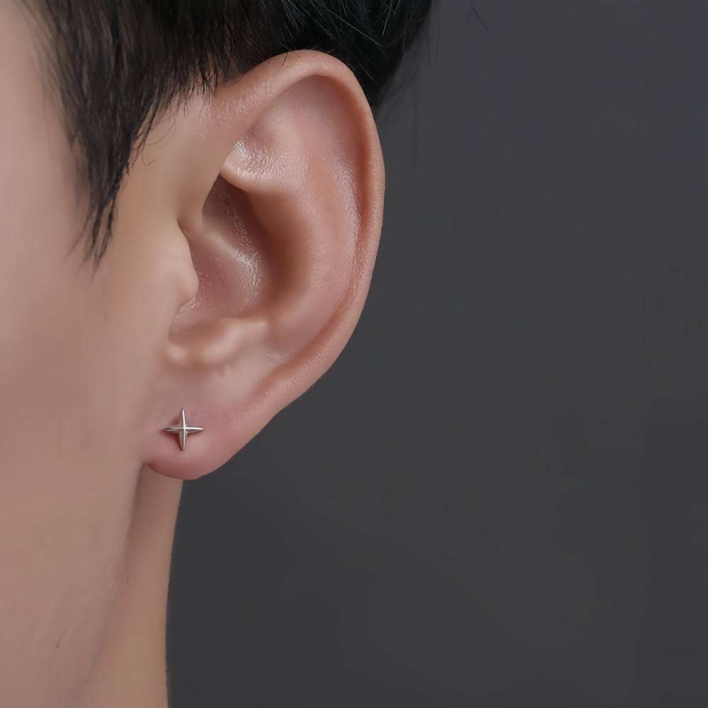Simple Cross Stars Men Alloy S - Street Fashion Earrings reseña y precio