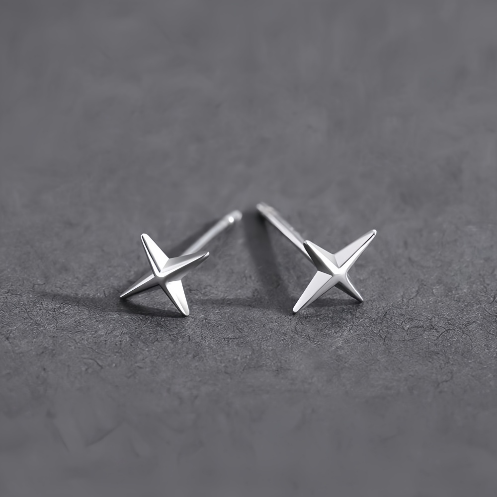 Simple Cross Stars Men Alloy S - Street Fashion Earrings reseña y precio