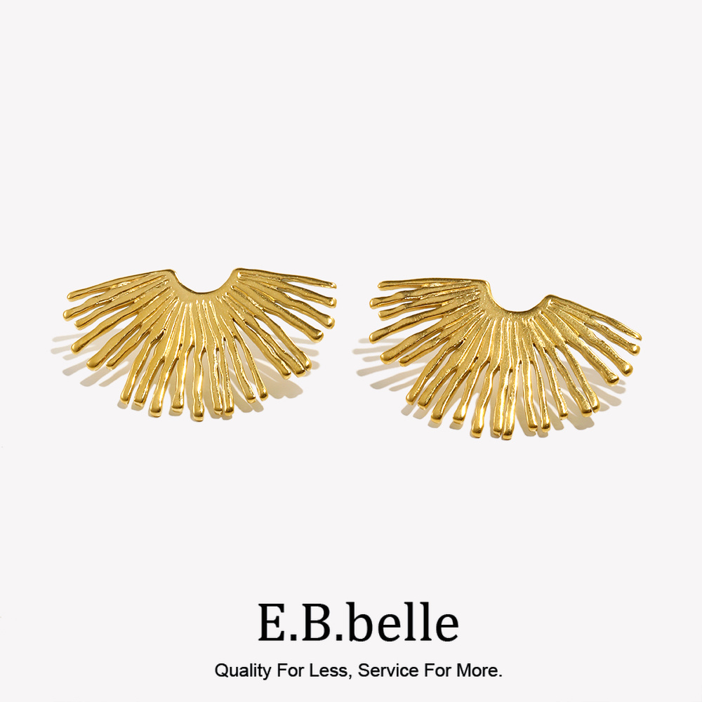 Street Exaggerated Ray Fan-sha - Street Fashion Earrings reseña y precio
