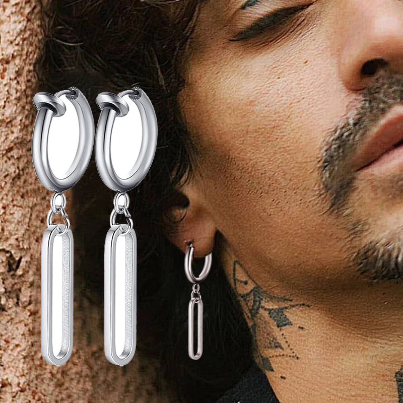 Fashion Stainless Steel Blade  - Street Fashion Earrings reseña y precio