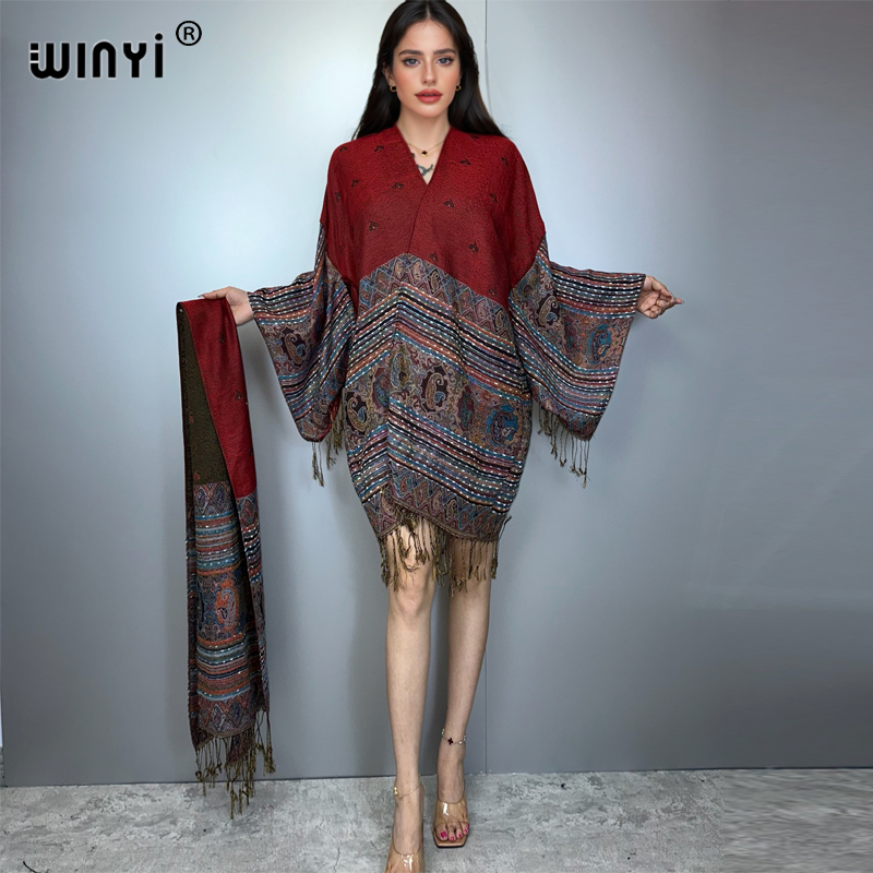 WINYI kimono maxi coat Africa  - Street Fashion Kimono reseña y precio