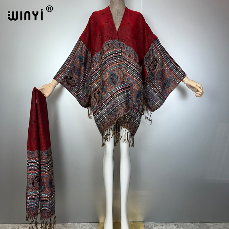 WINYI kimono maxi coat Africa  - Street Fashion Kimono reseña y precio