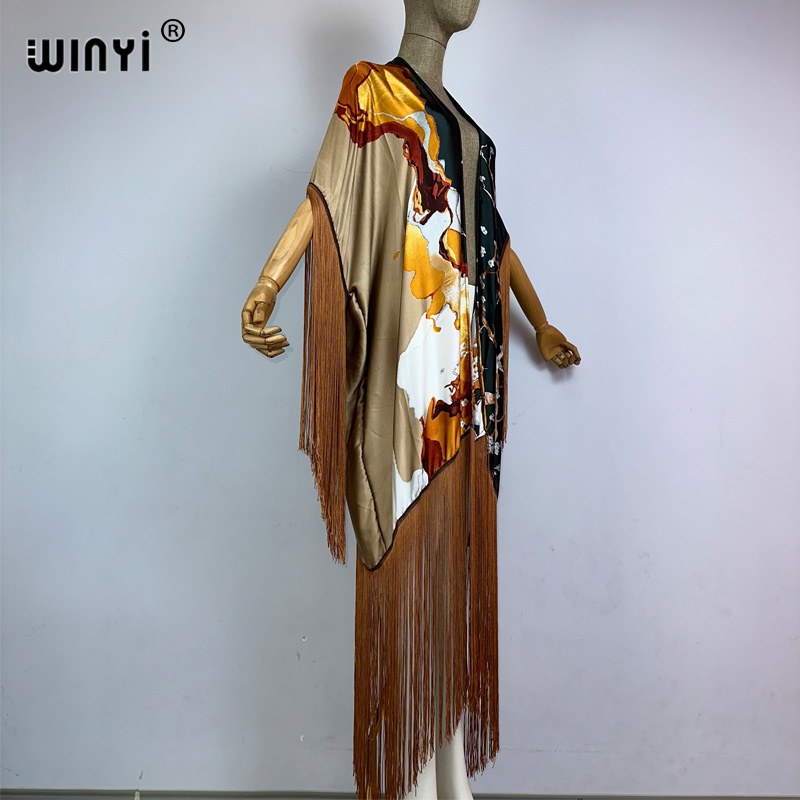 WINYI tassels kimono cover-up  - Street Fashion Kimono reseña y precio