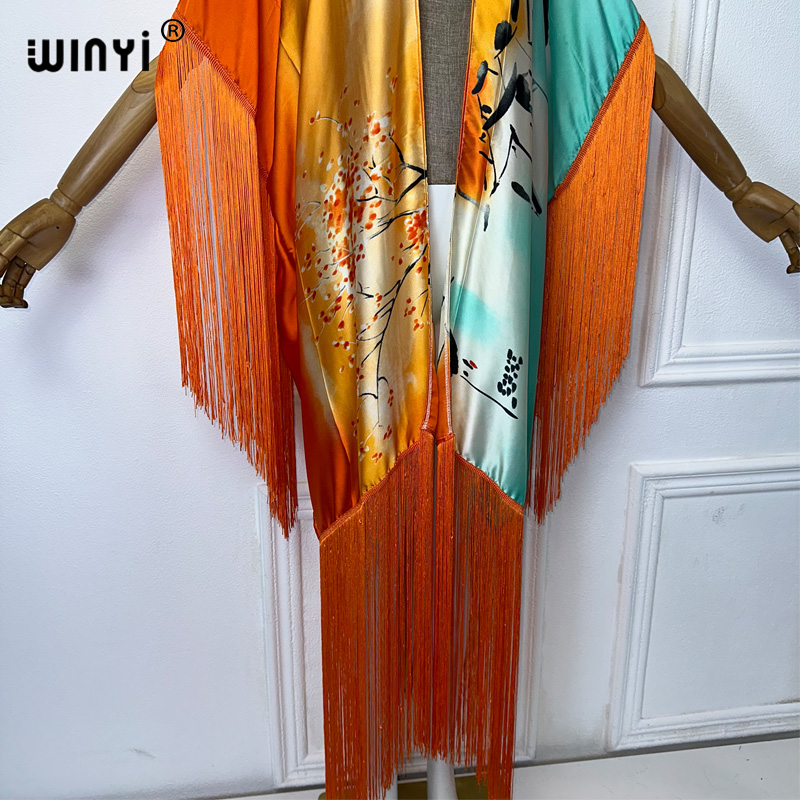 WINYI tassels kimono cover-up  - Street Fashion Kimono reseña y precio