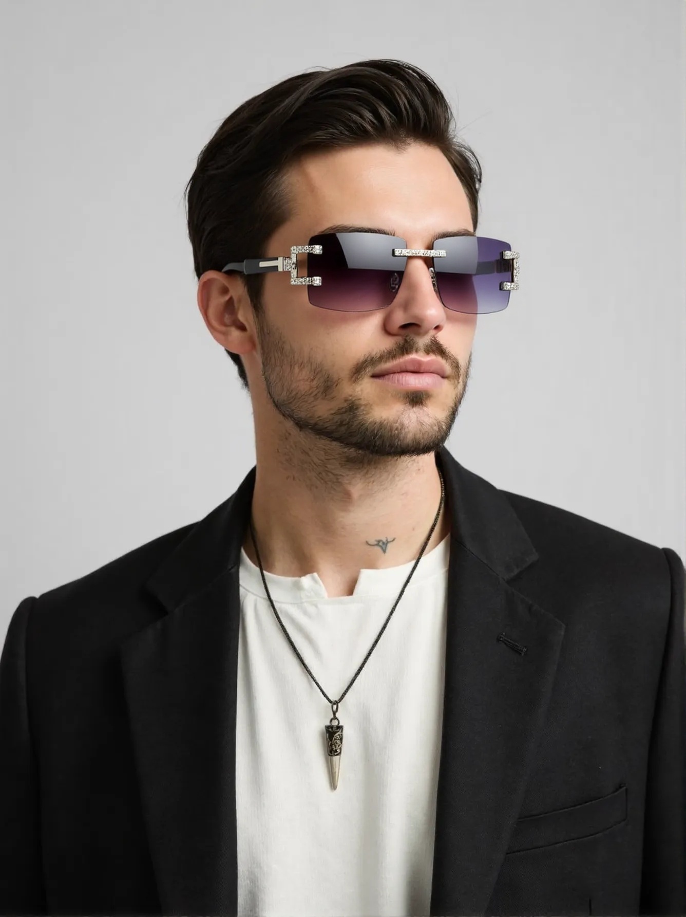 Wood leg retro fashion sunglas - Street Fashion Shoot reseña y precio