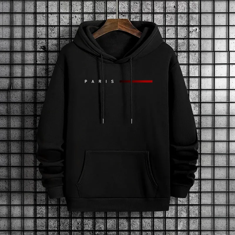 Trendy Mens Hooded Sweatshirt  - Street Fashion Paris 2025 reseña y precio