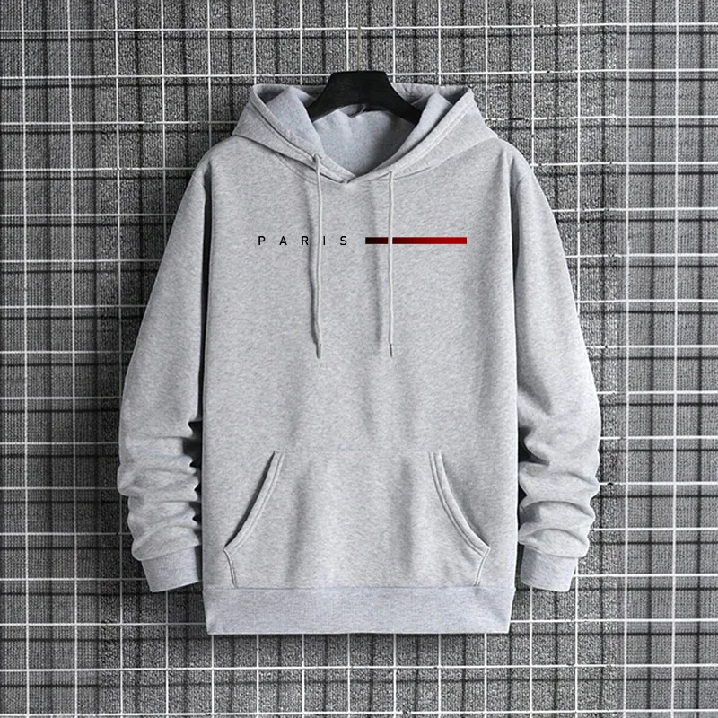 Trendy Mens Hooded Sweatshirt  - Street Fashion Paris 2025 reseña y precio