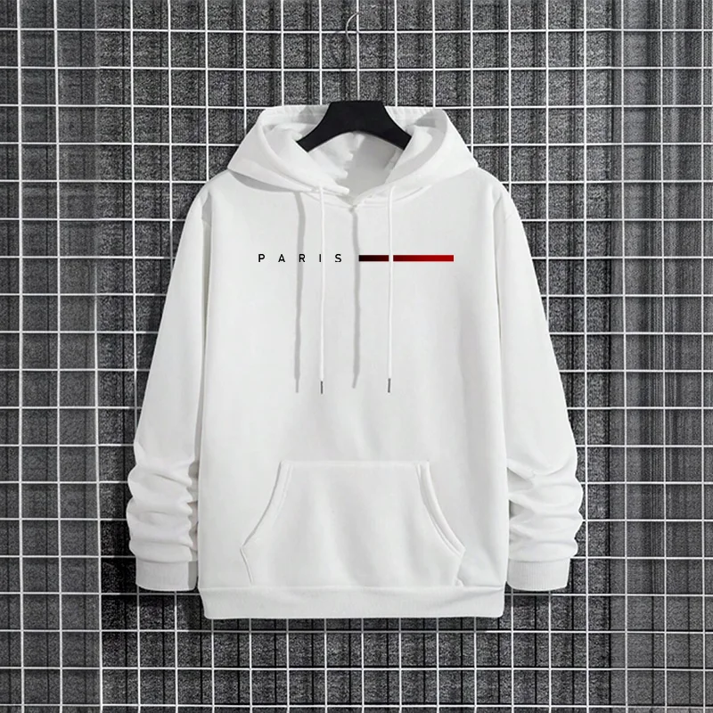 Trendy Mens Hooded Sweatshirt  - Street Fashion Paris 2025 reseña y precio