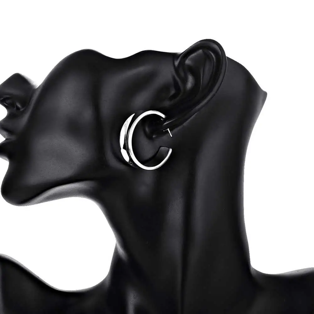 925 Sterling Silver Beautiful  - Street Fashion Earrings reseña y precio