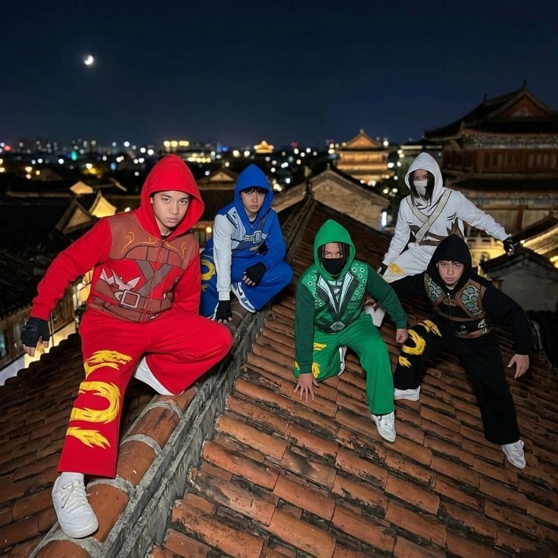 Ninja Warrior Armor Hoodie Set - Street Fashion Casual reseña y precio