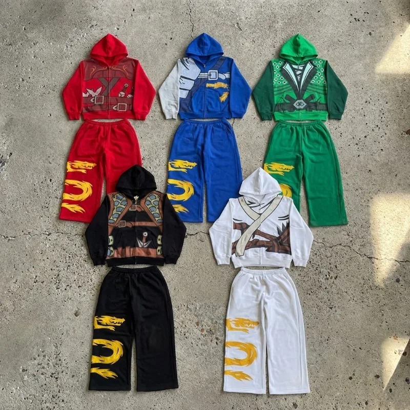 Ninja Warrior Armor Hoodie Set - Street Fashion Casual reseña y precio