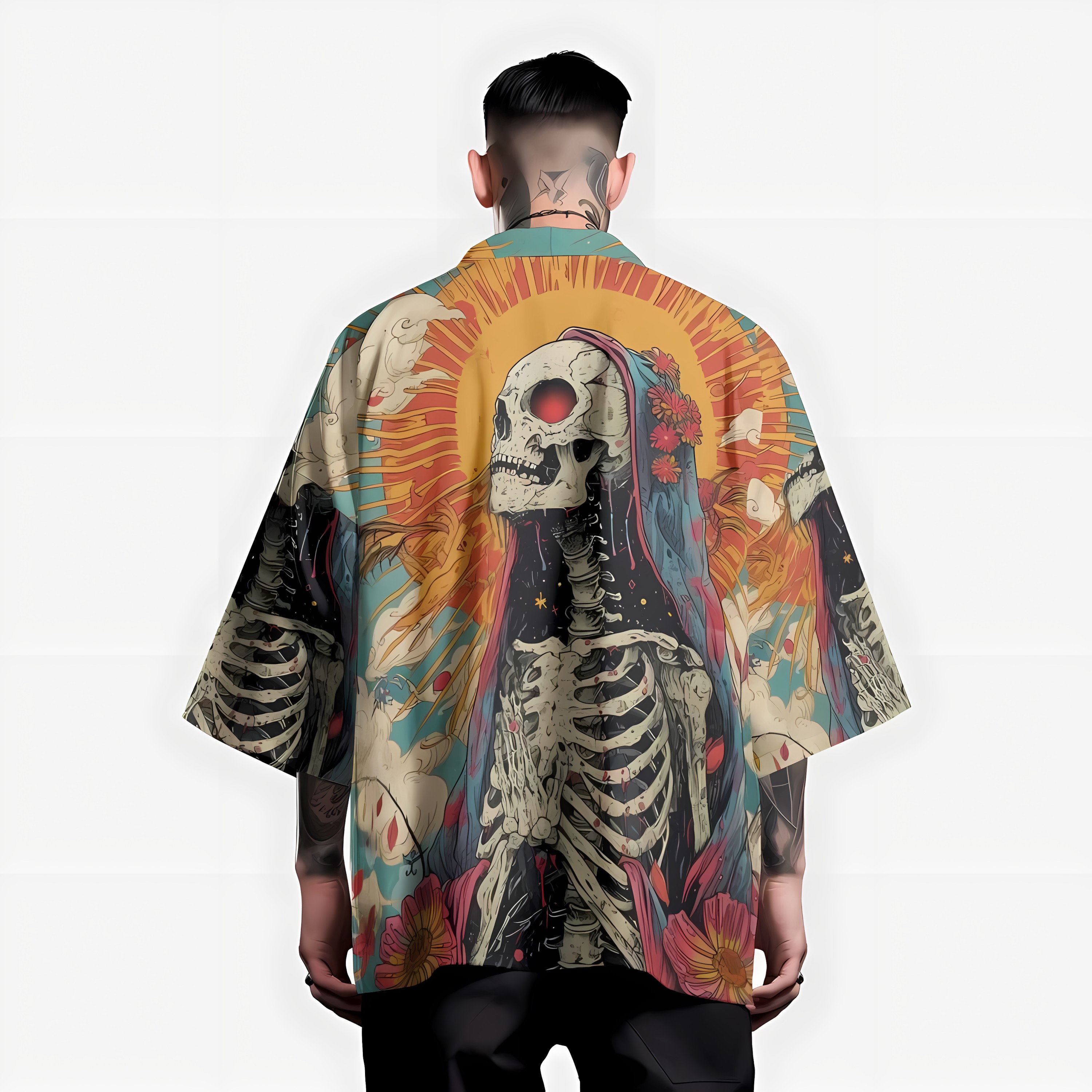 2026 Summer New Men's Kimono w - Street Fashion Kimono reseña y precio