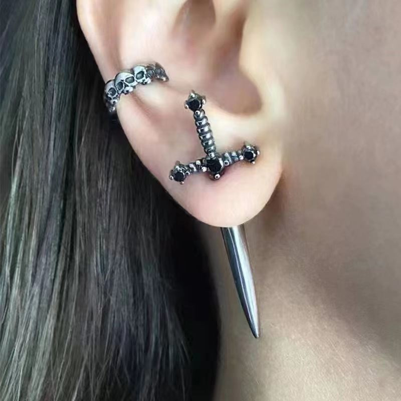 New In Fashion Vintage Hip Hop - Street Fashion Earrings reseña y precio