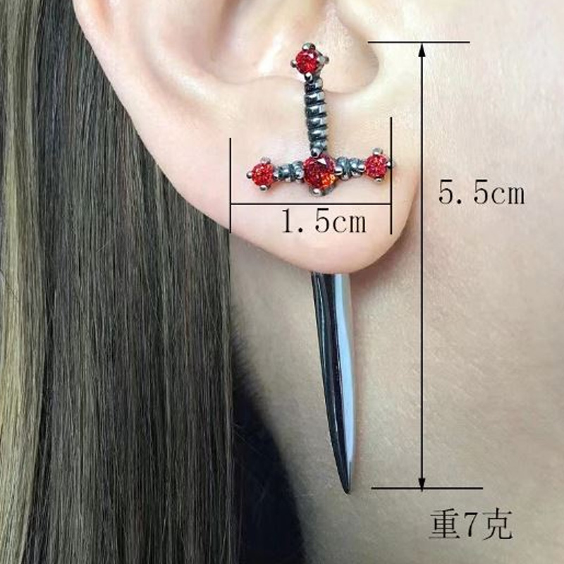 New In Fashion Vintage Hip Hop - Street Fashion Earrings reseña y precio