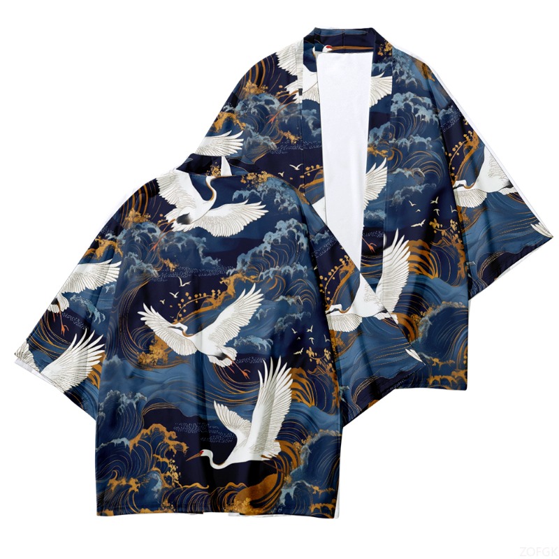 Summer Beach Fashion Crane Wav - Street Fashion Kimono reseña y precio