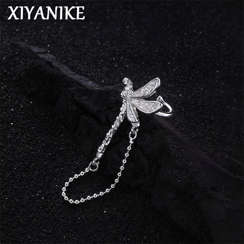 XIYANIKE Dragonfly Chain Tasse - Street Fashion Earrings reseña y precio