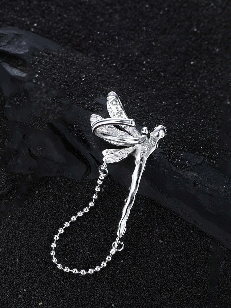 XIYANIKE Dragonfly Chain Tasse - Street Fashion Earrings reseña y precio