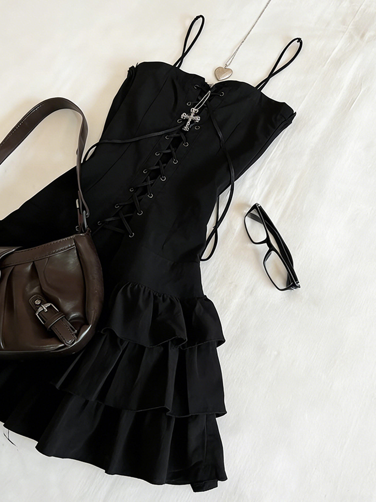 Goth Dresses Sexy Y2k 2000s Vi - Street Fashion Goth reseña y precio