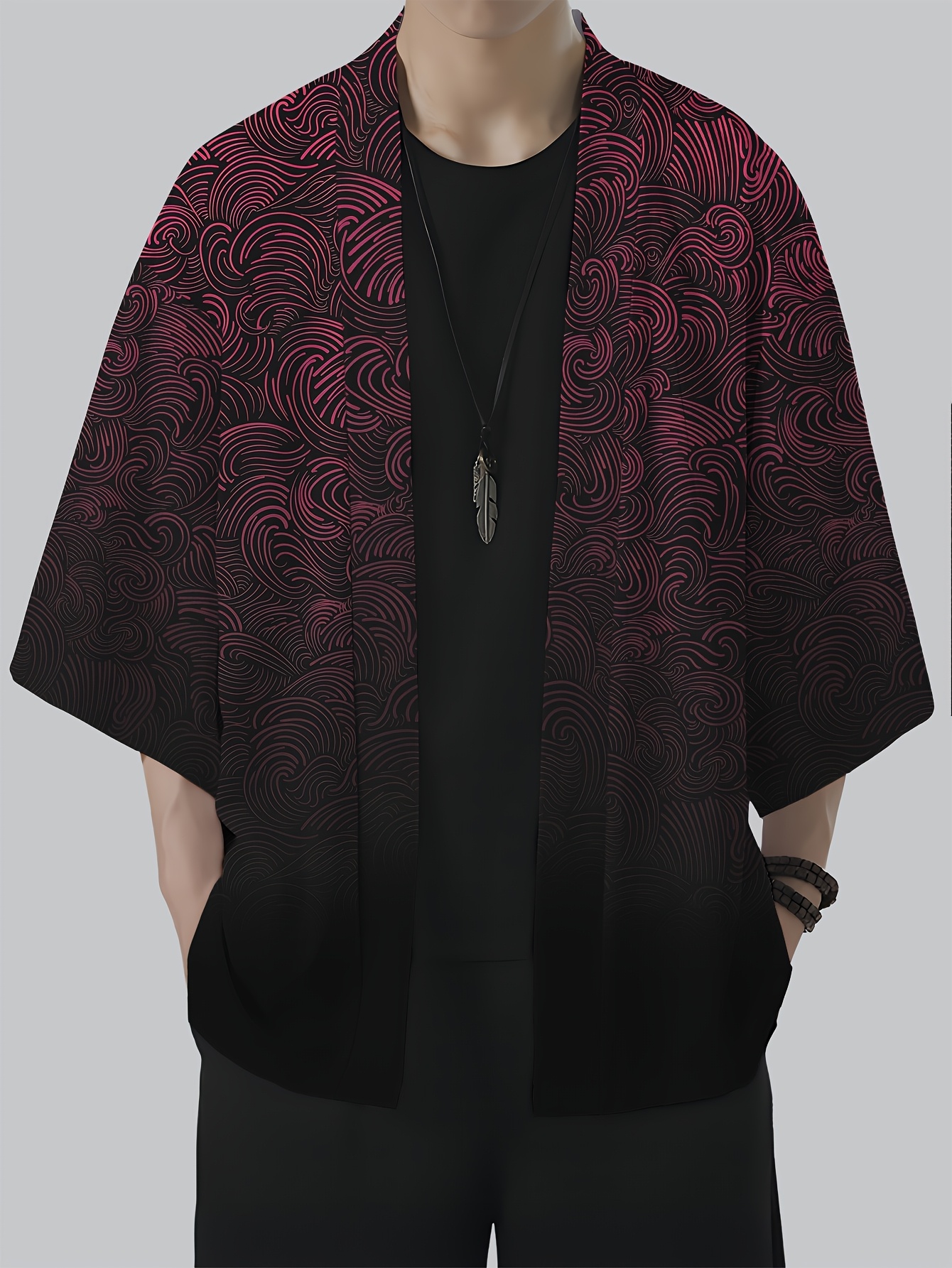 2026 Summer New Men's Kimono 3 - Street Fashion Kimono reseña y precio