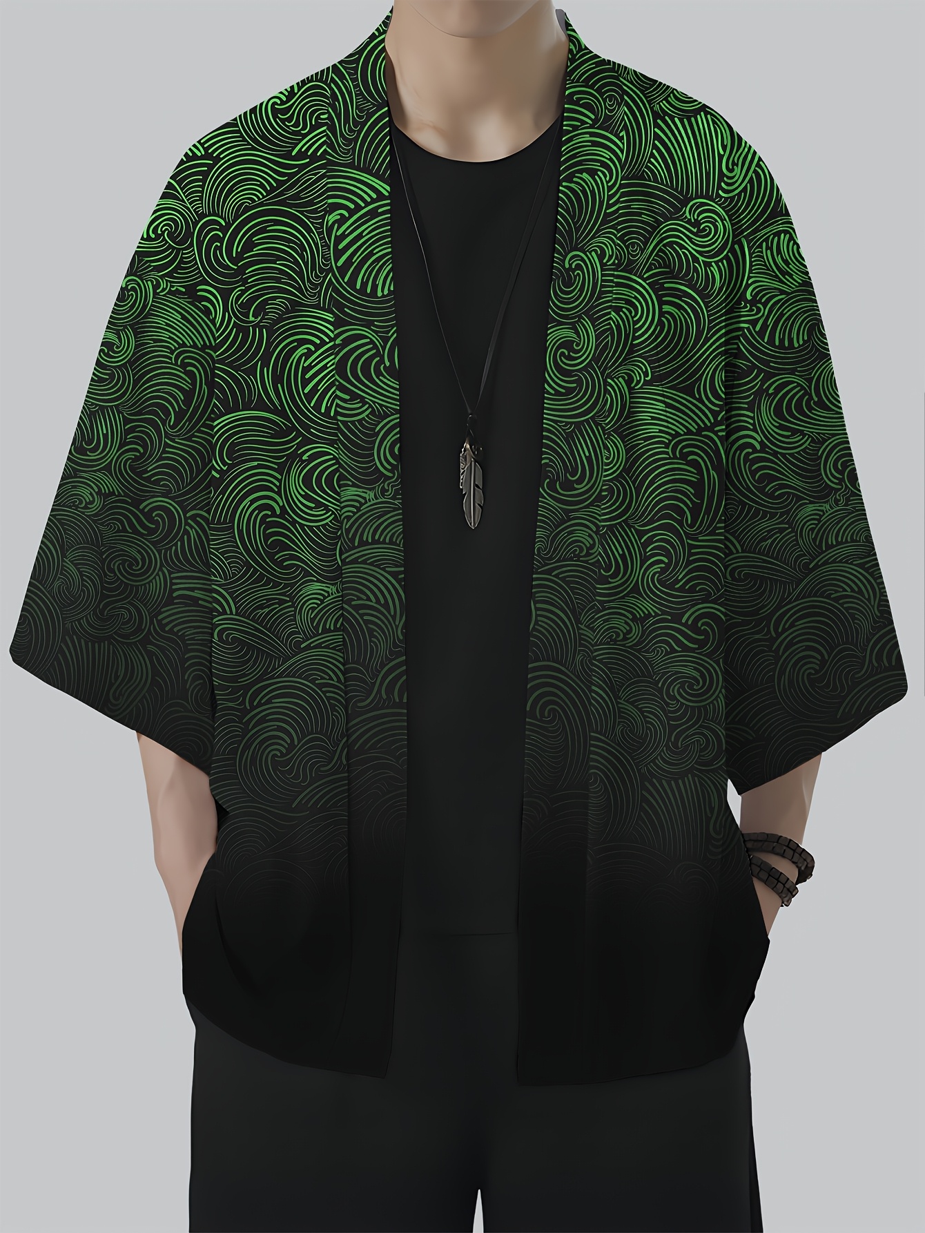 2026 Summer New Men's Kimono 3 - Street Fashion Kimono reseña y precio