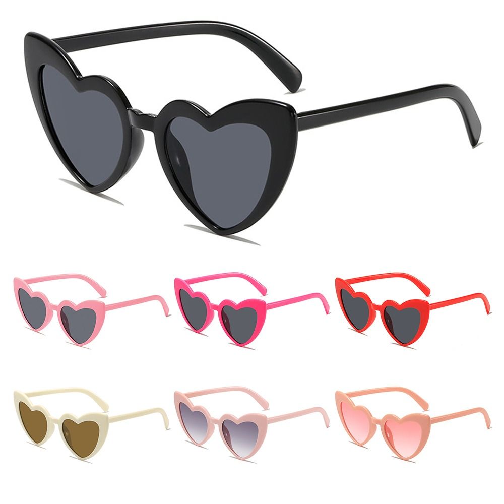 Heart-Shaped Sunglasses Vintag - Street Fashion Shoot reseña y precio