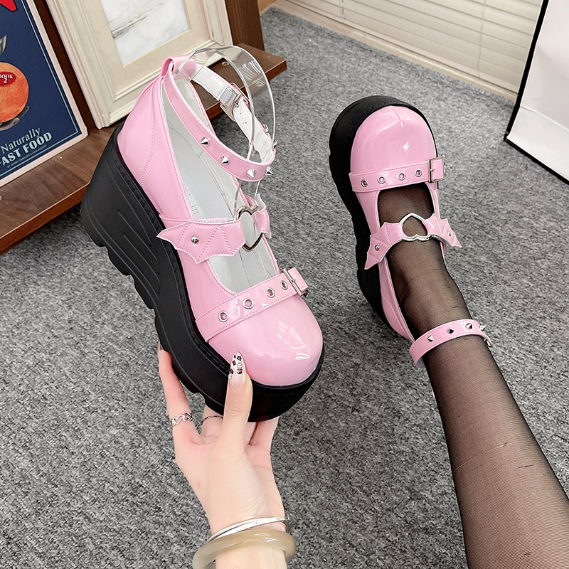 Women Lolita Shoes New Goth Pl - Street Fashion Goth reseña y precio